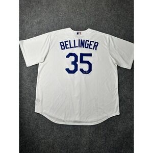 Mens MLB Nike Los Angeles Dodgers Cody Bellinger White Jersey, Size 2XL